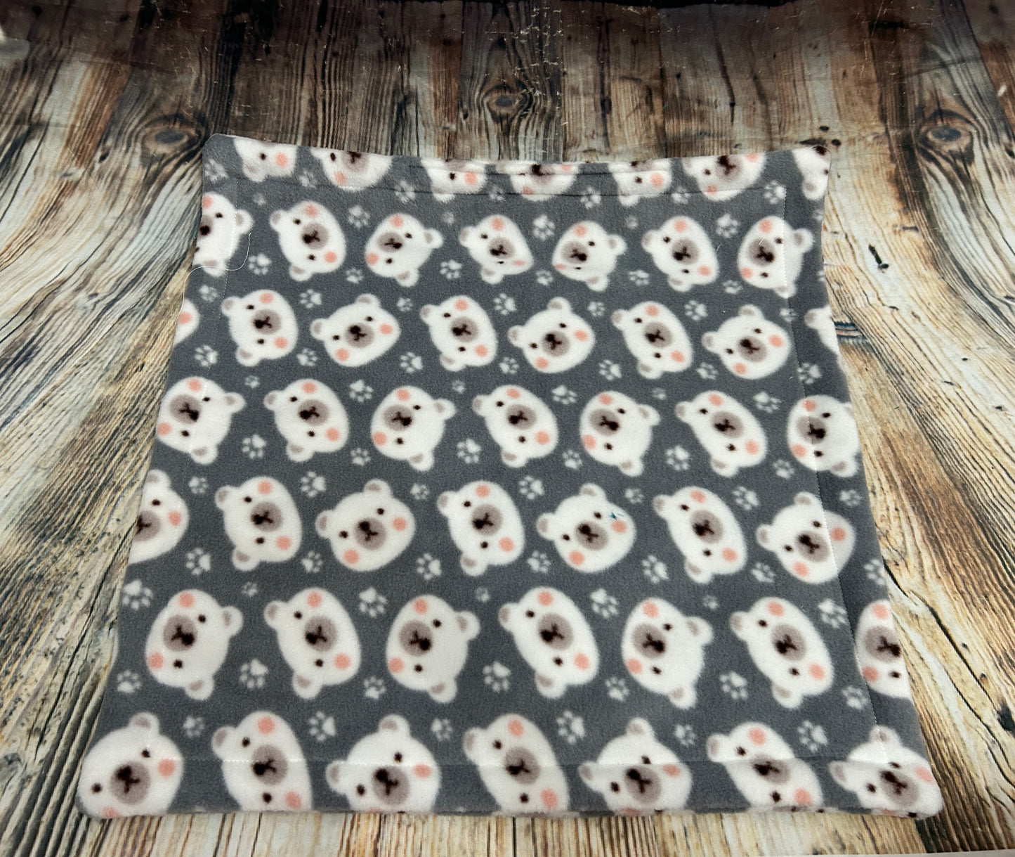 Grey Bears Fleece Piggie Blanket