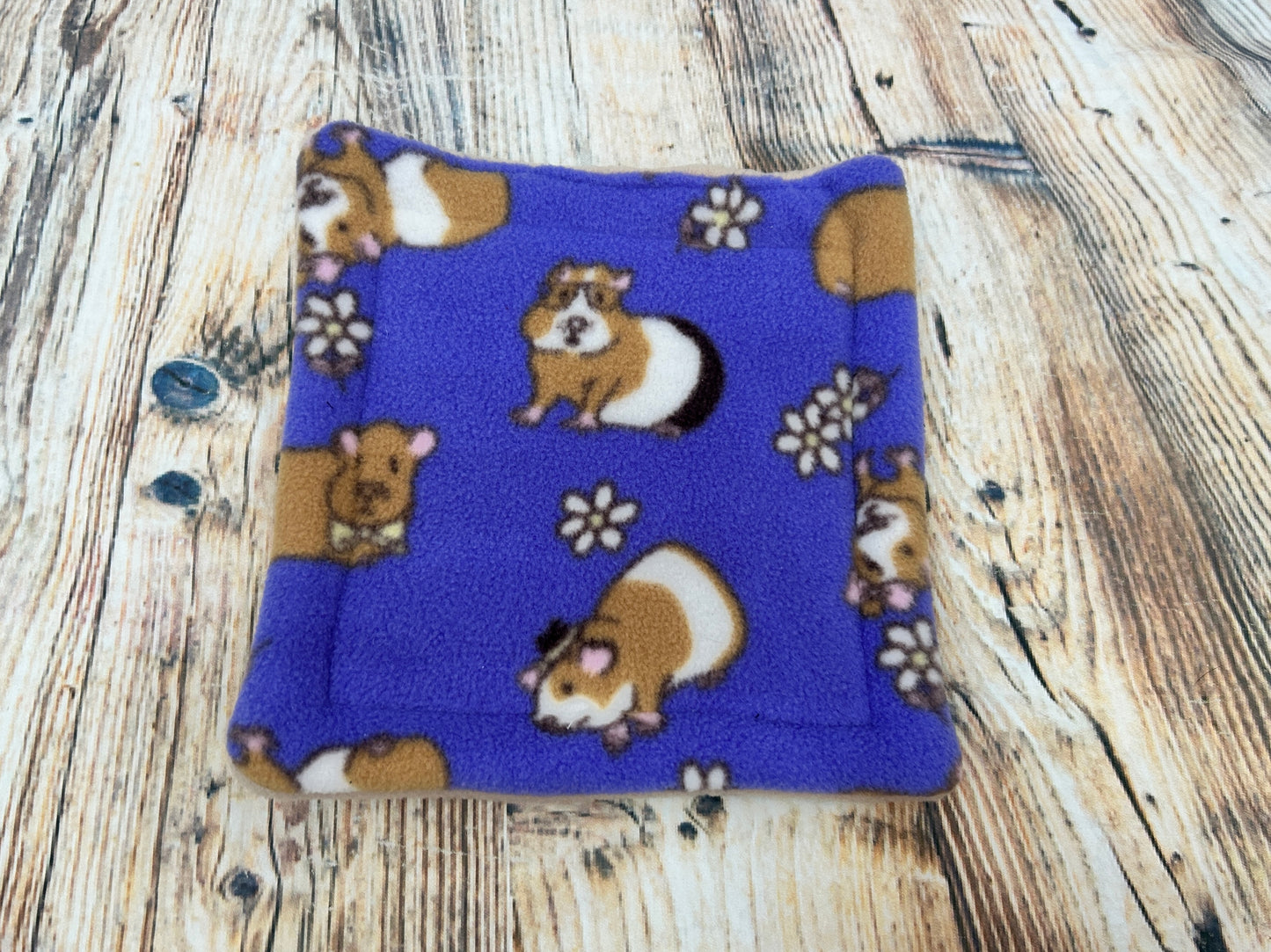 Purple Guinea Pig Fleece Cage Pad