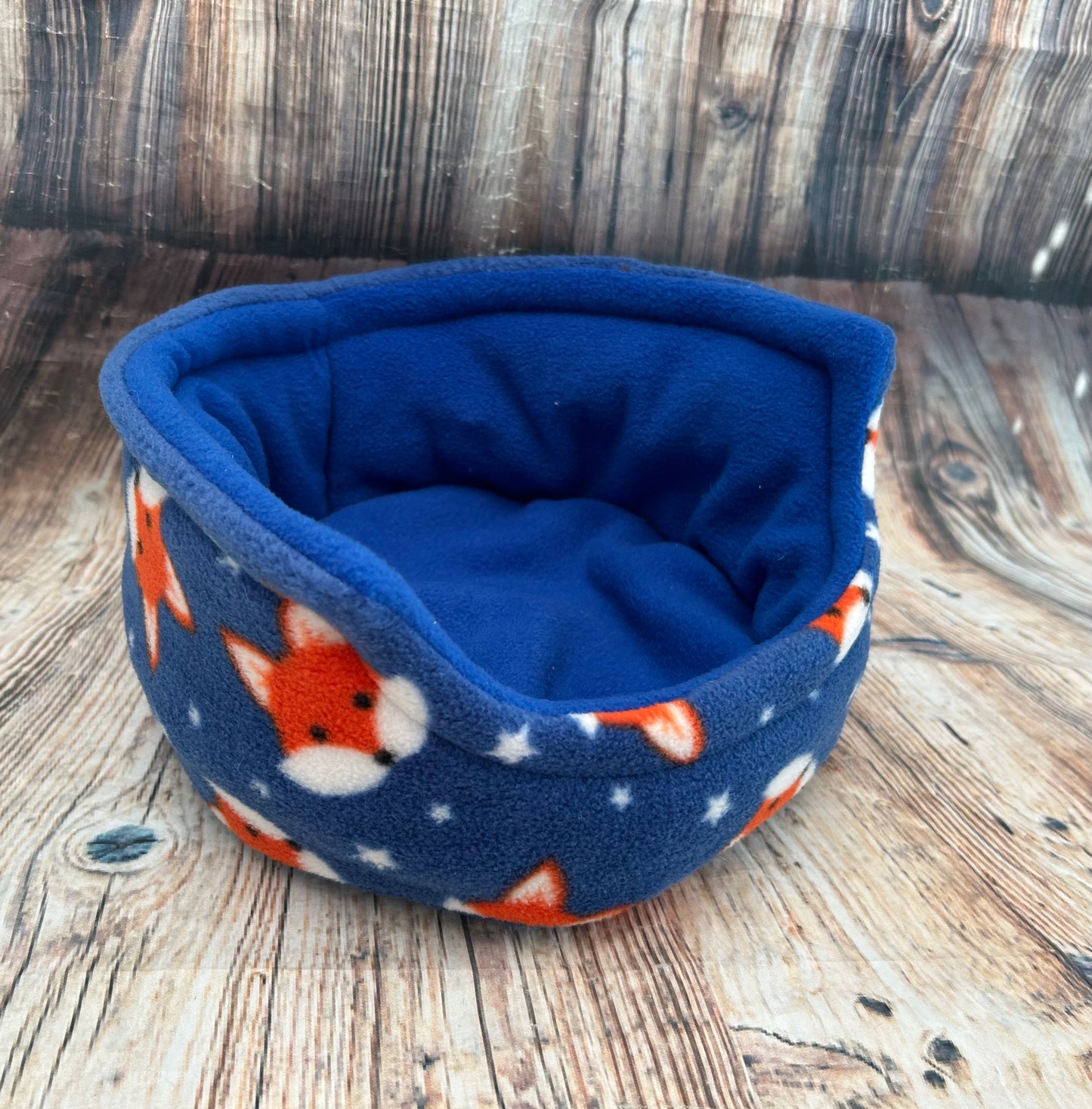 Navy Foxes Fleece Cuddle Cup