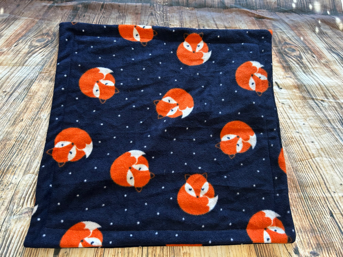 Original Navy Foxes Fleece Piggie Blanket
