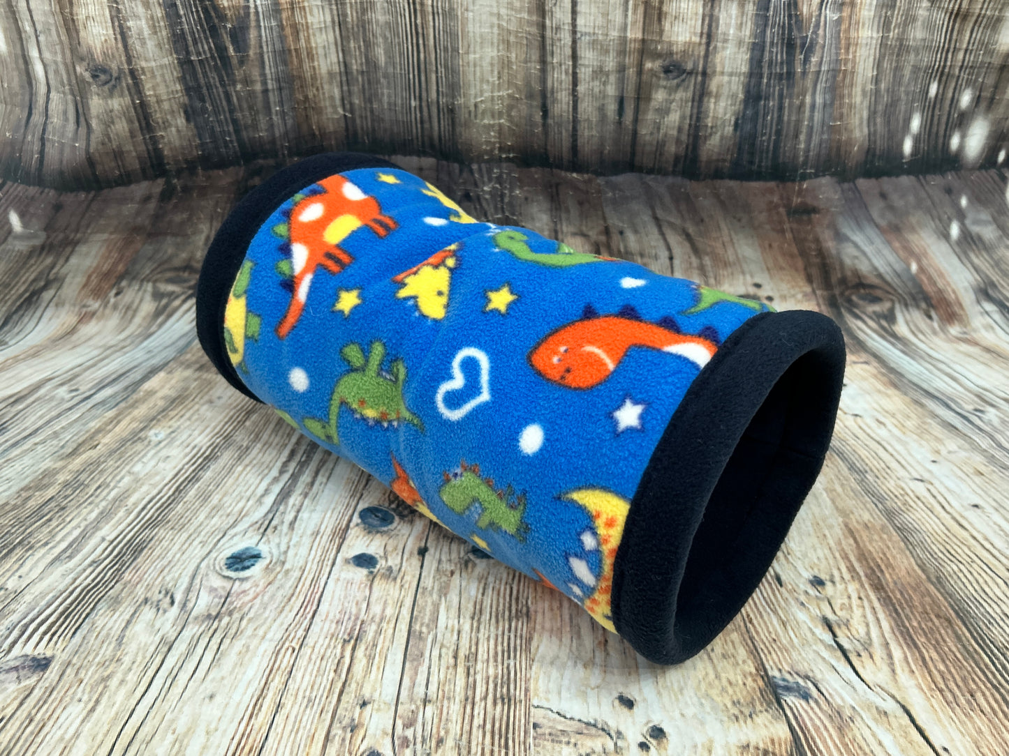 Cartoon Dinosaurs Fleece Cosy Tunnel / Navy