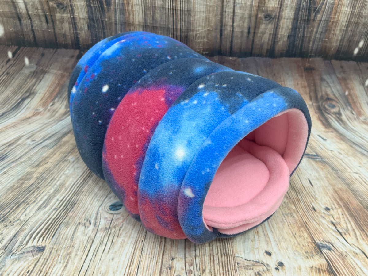 Galaxy Fleece Piggie Den + Pad