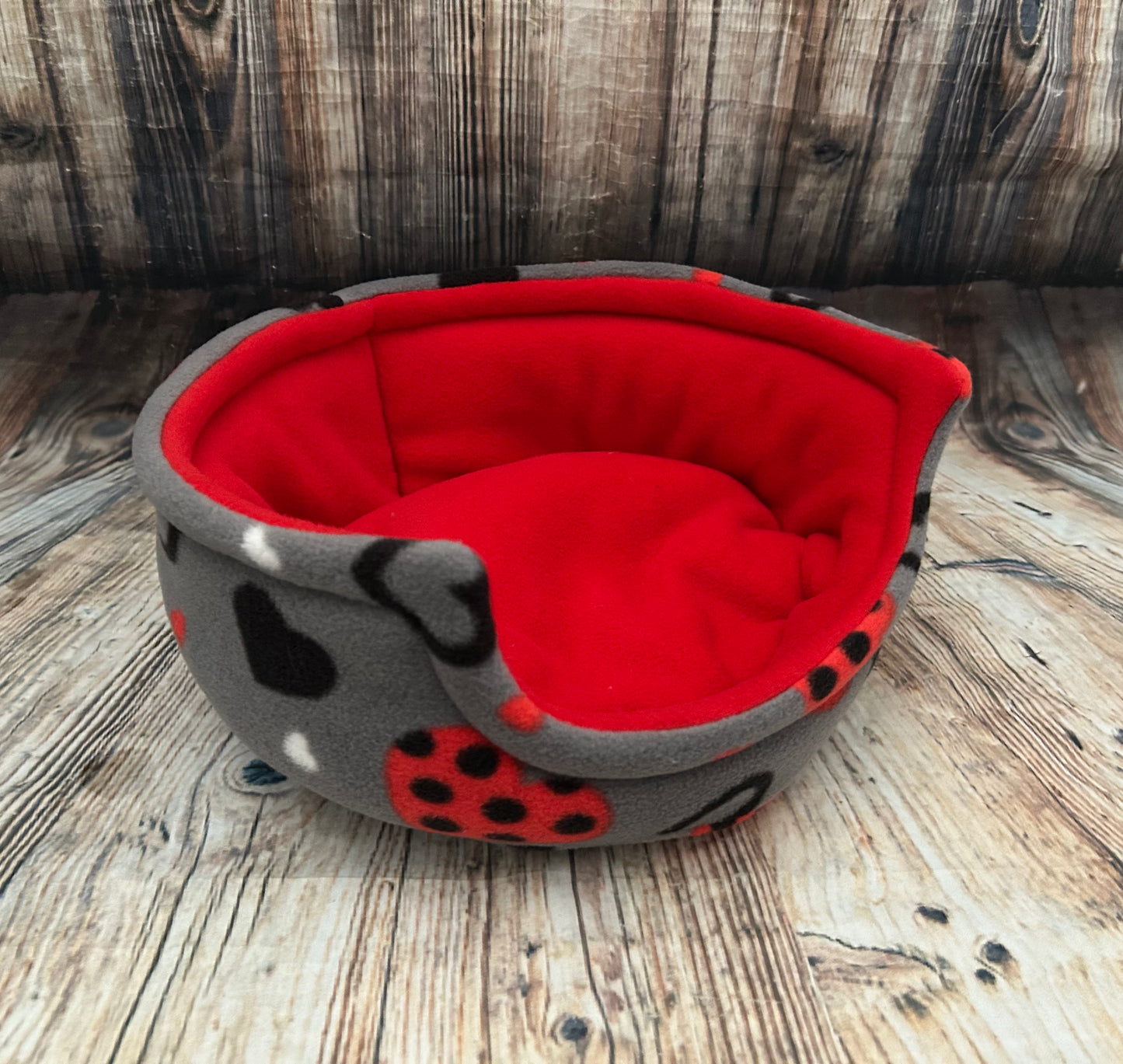 Ladybird Hearts Fleece Cuddle Cup