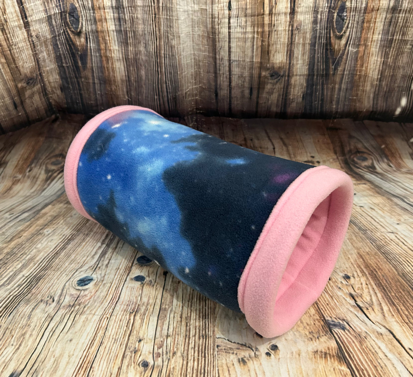 Galaxy Fleece Cosy Tunnel / Baby Pink