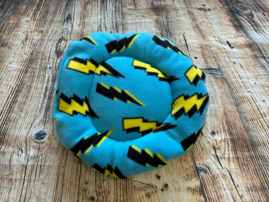 Lightning Round Soft Fleece Cushion Bed