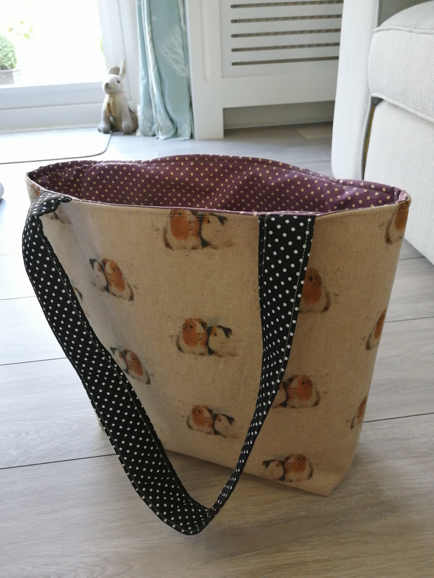 Guinea Pig Print Tote Shopper Bag GIFT