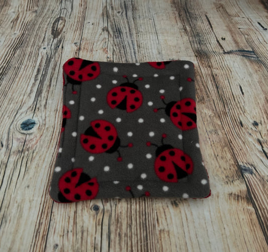 Grey Ladybird Fleece Cage Pad