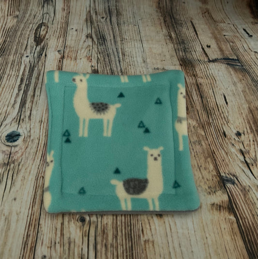 Mint Llama Fleece Cage Pad