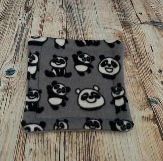 Grey Panda Fleece Cage Pad