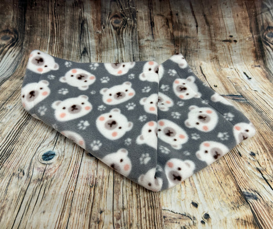Grey Bears Fleece Piggie Blanket
