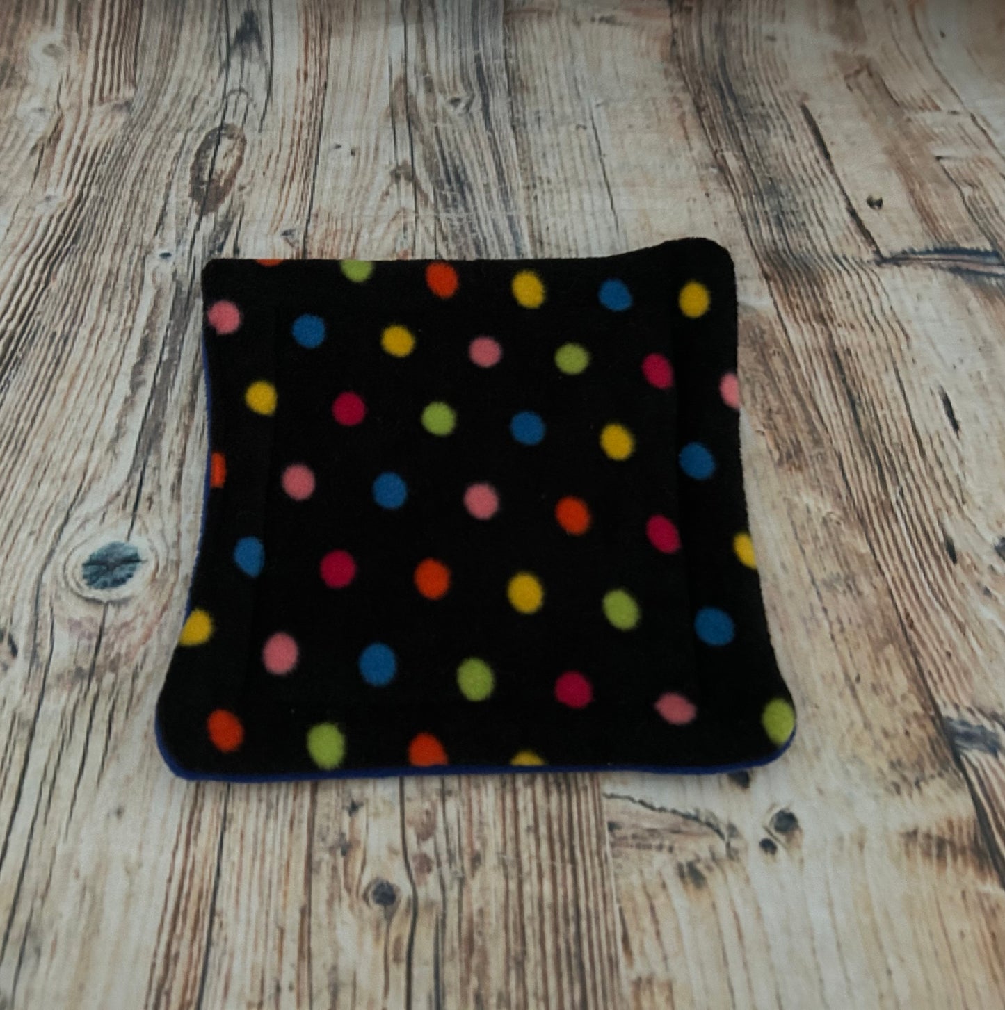 Black Mini Spots Fleece Cage Pad