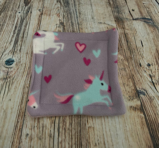 Lilac Unicorns Fleece Cage Pad