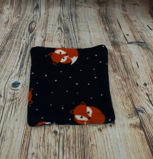 Navy Fox Fleece Cage Pad
