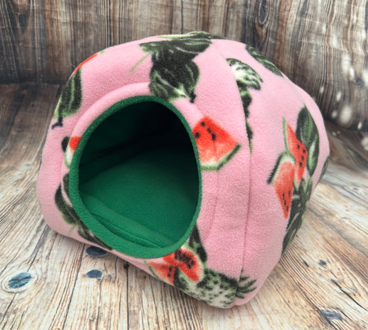 Watermelon Fleece Piggie Pyramid / Emerald + Pad