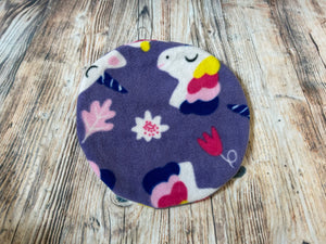 Purple Unicorn Fleece Heat Pad Cover (snugglesafe)