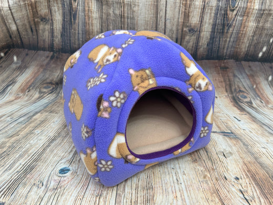 Guinea Pig Fleece Piggie Pyramid / Stone + Pad