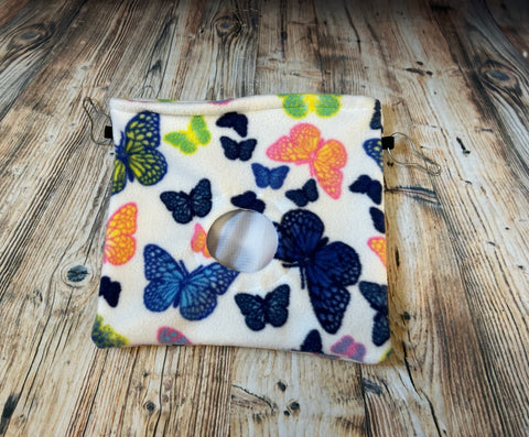 Butterflies Fleece Hay Bag With Clips