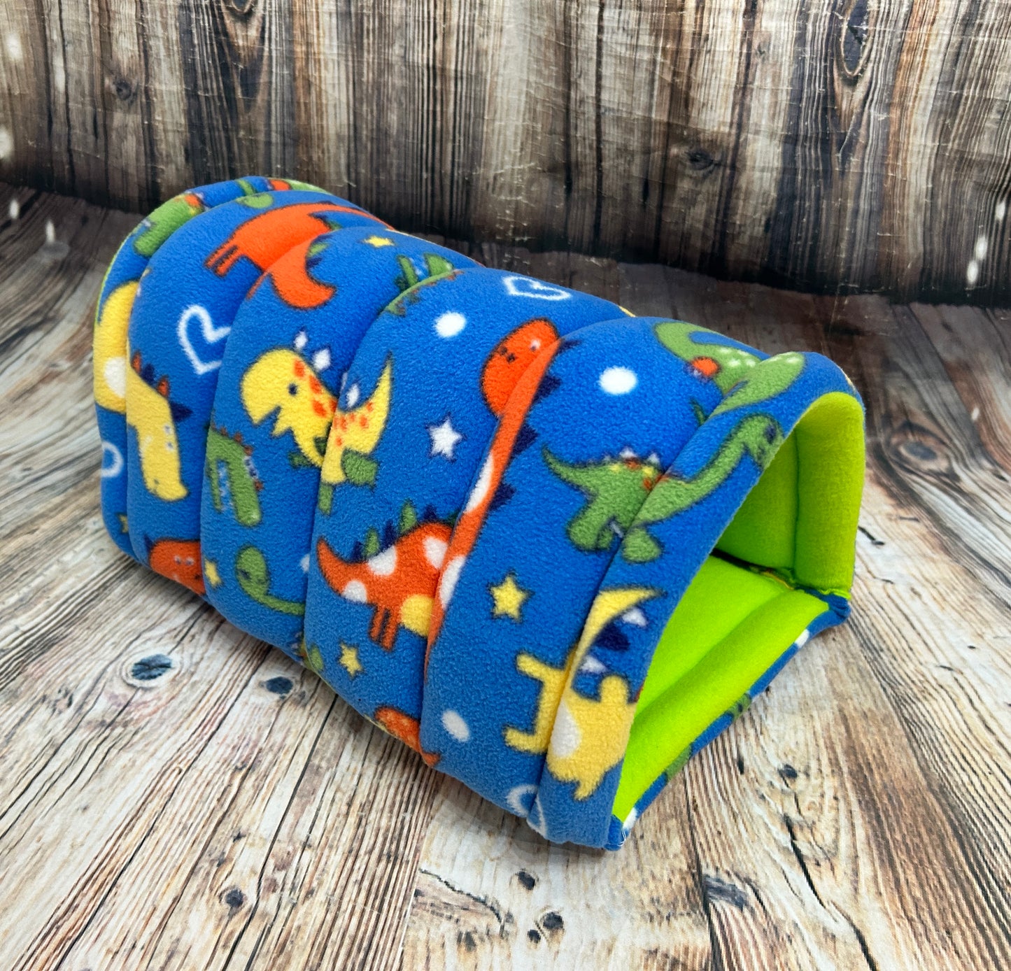 Cartoon Dinosaurs Fleece Zoomies Tunnel / Lime
