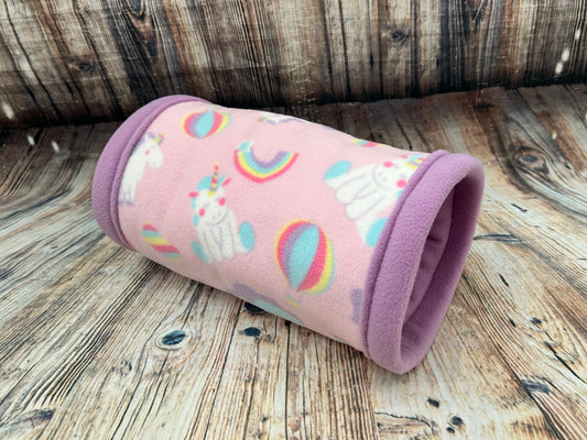 Fantasy Unicorns Fleece Cosy Tunnel / Lilac