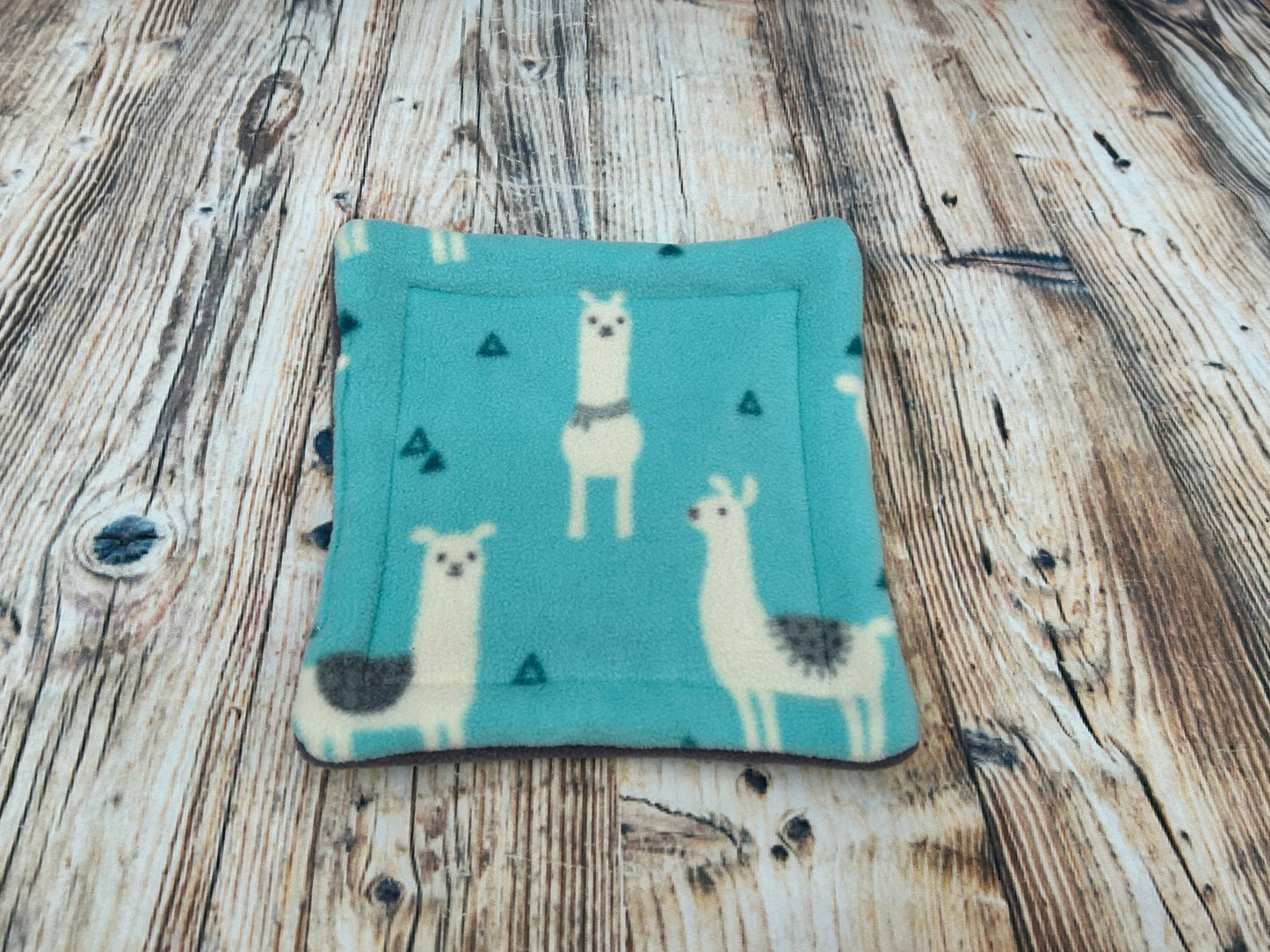 Mint Llama Fleece Cage Pad
