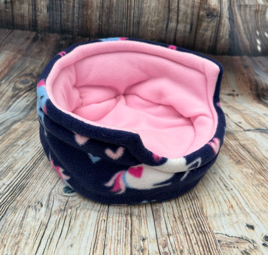 Navy Unicorns Fleece Cuddle Cup