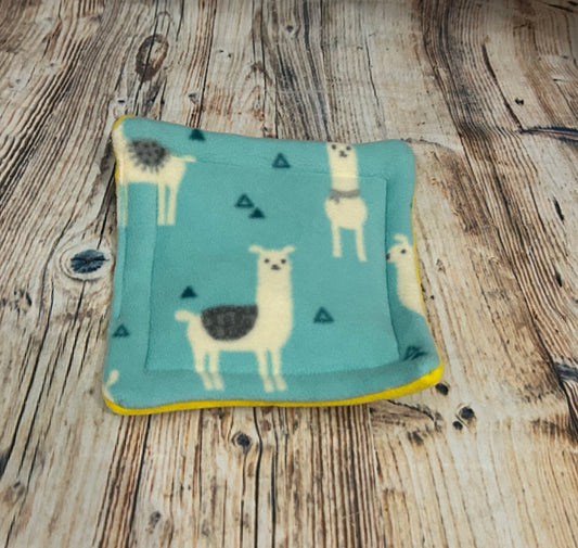 Mint Llama Fleece Cage Pad