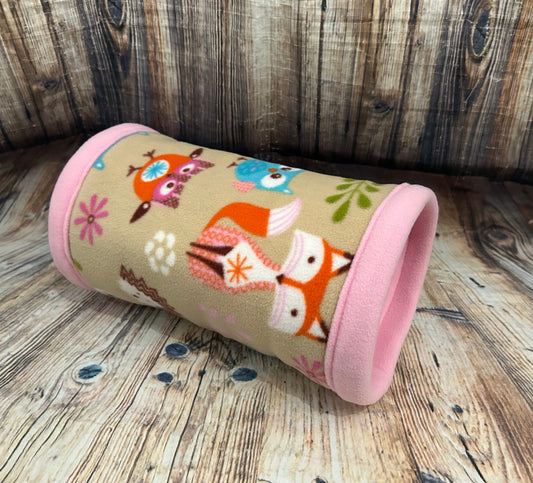 Stone Woodlands Fleece Cosy Tunnel / Baby Pink
