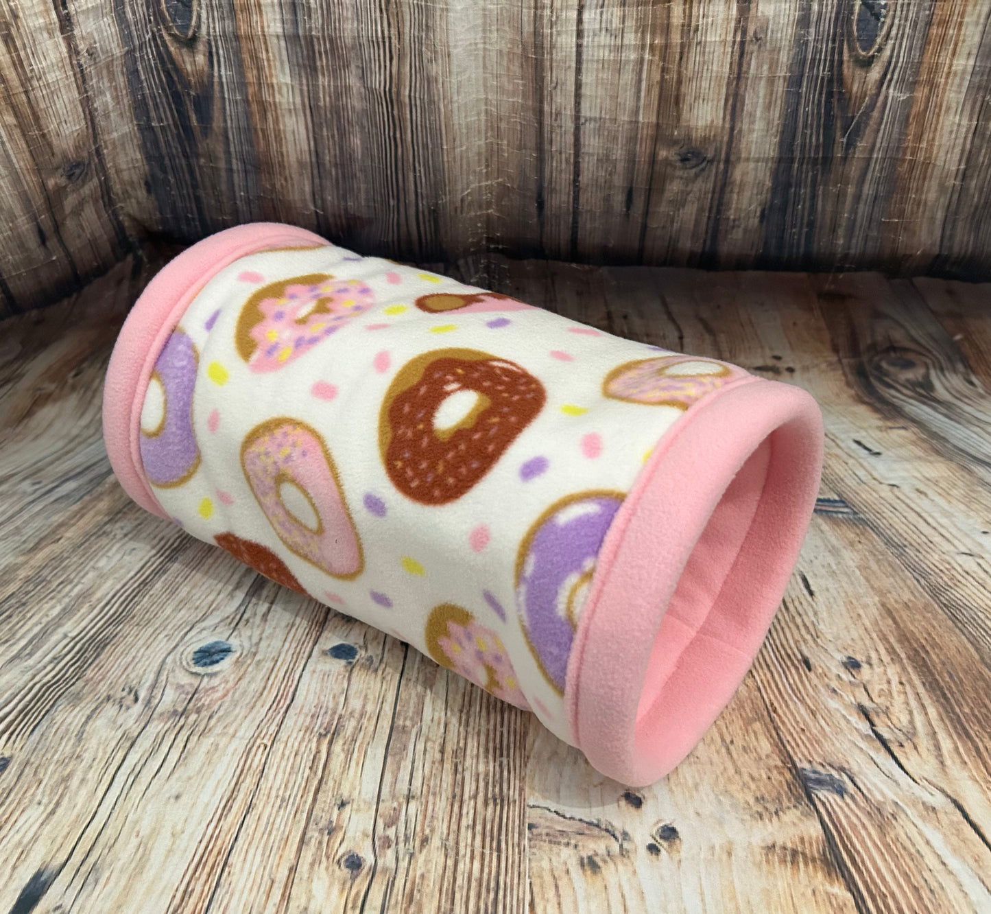 Donut Fleece Cosy Tunnel / Baby Pink