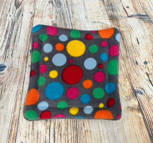 Grey Spots Fleece Cage Pad