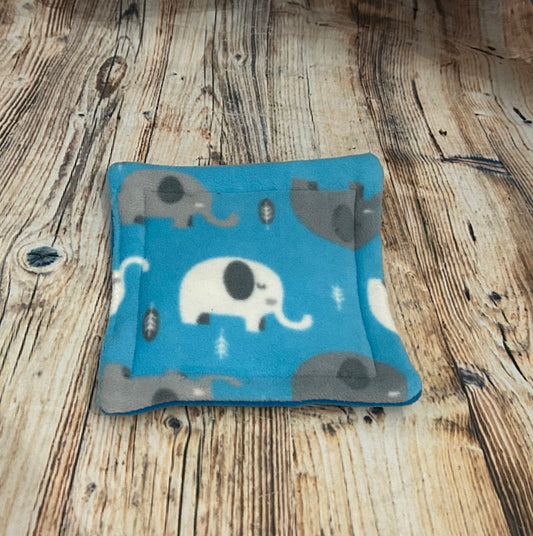Blue Elephants Fleece Cage Pad