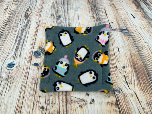 Winter Penguins Fleece Cage Pad