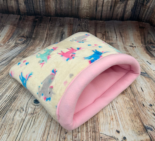 Cream Unicorns Supersoft Fleece Piggie Sack