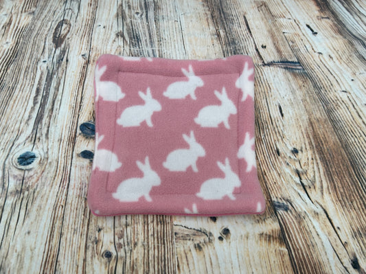 Pink Rabbit Fleece Cage Pad