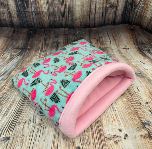 Pink Flamingo Supersoft Fleece Piggie Sack