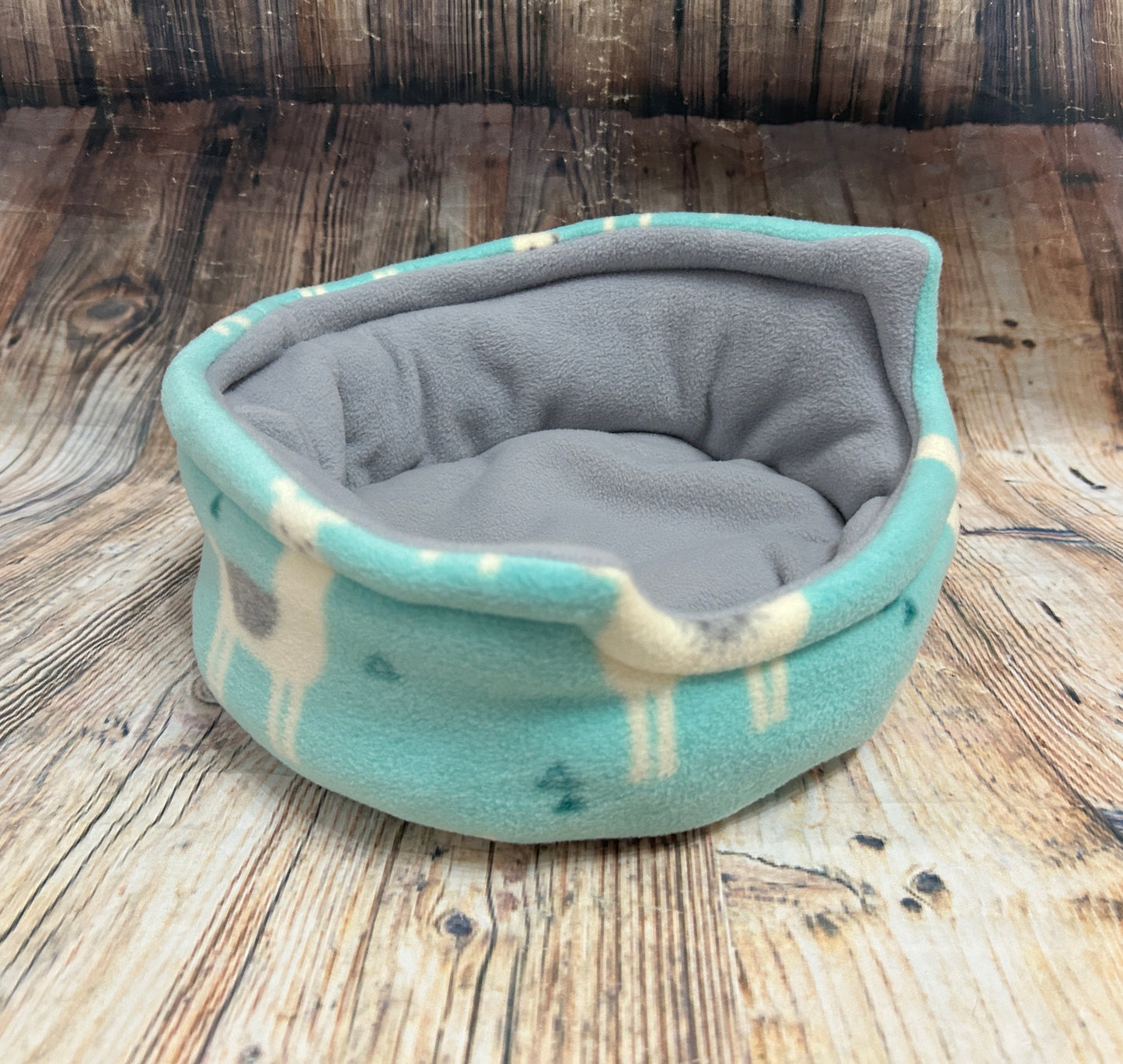 Mini Llama Fleece Cuddle Cup