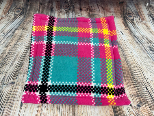 Pink Tartan  Fleece Lap Pad