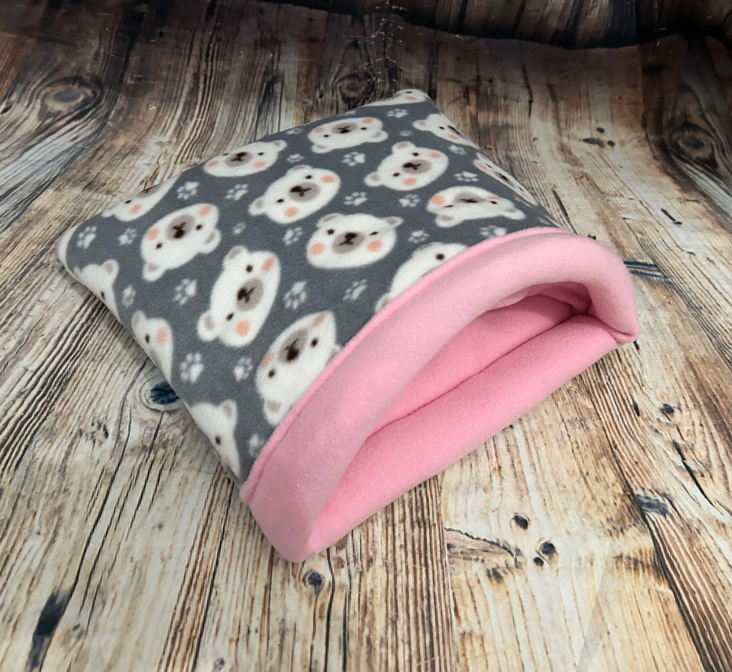 Grey Bears Fleece Piggie Sack