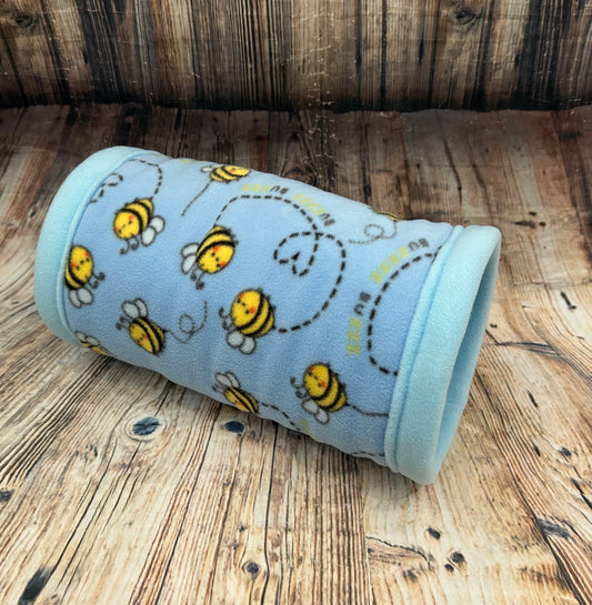 Bee Fleece Cosy Tunnel / Baby Blue