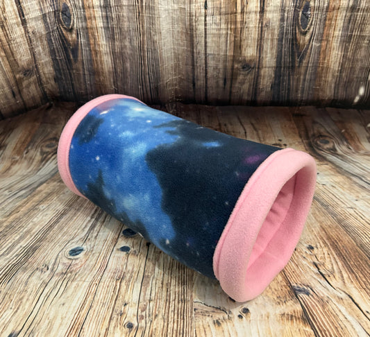 Galaxy Fleece Cosy Tunnel / Baby Pink
