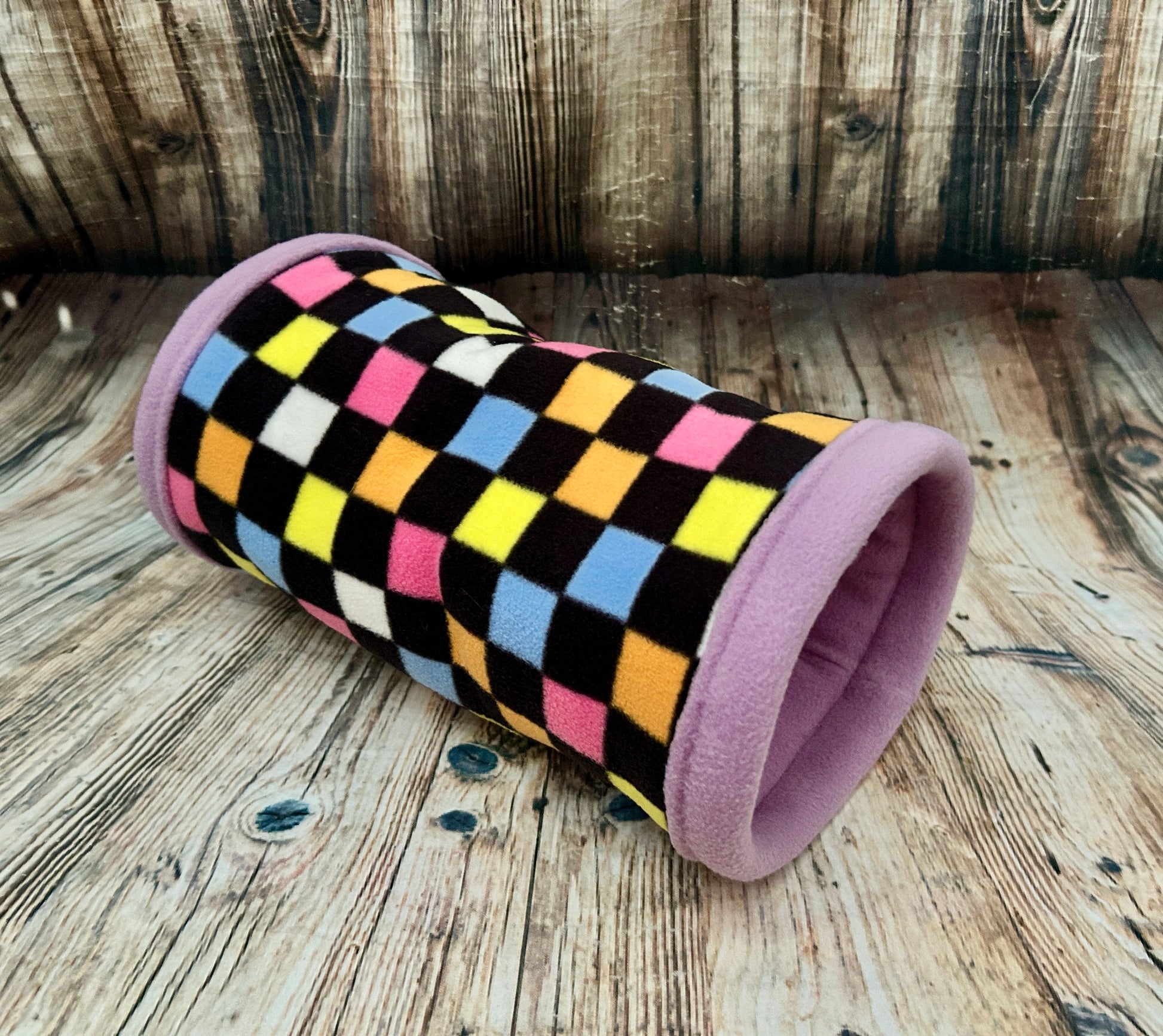 Liquorice Fleece Cosy Tunnel / Lilac - Pampered Piggies Boutique