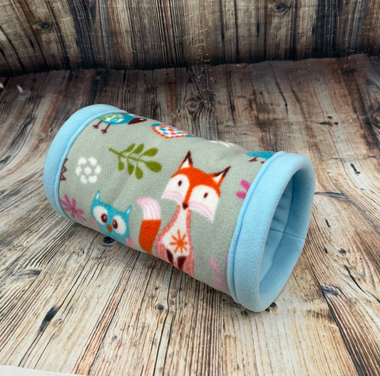 Sage Woodlands Fleece Cosy Tunnel / Baby Blue