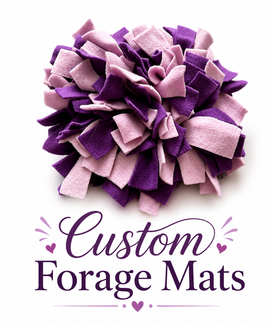 CUSTOMISED Fleece Snuffle Forage Mat
