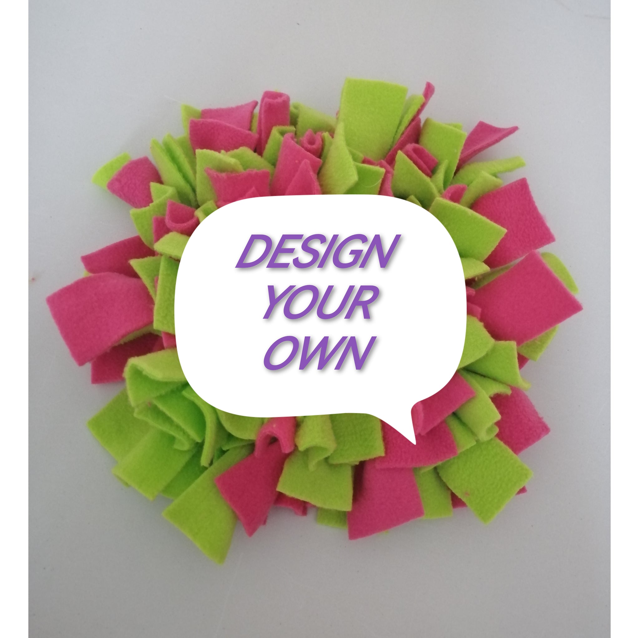 DESIGN YOUR OWN Fleece Snuffle Forage Mat