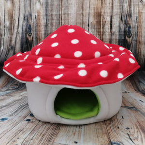 MADE TO ORDER Red Toadstool Mushroom House Pad Pampered Piggies Boutique