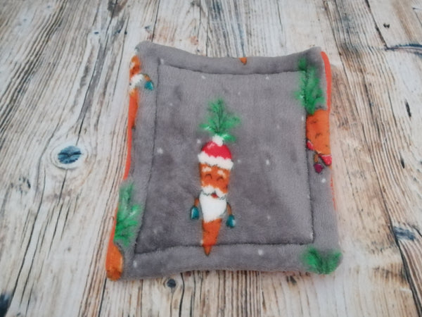 Christmas Festive Carrots Fleece Cage Pad