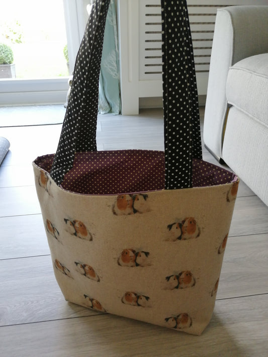 Guinea Pig Print Tote Shopper Bag GIFT