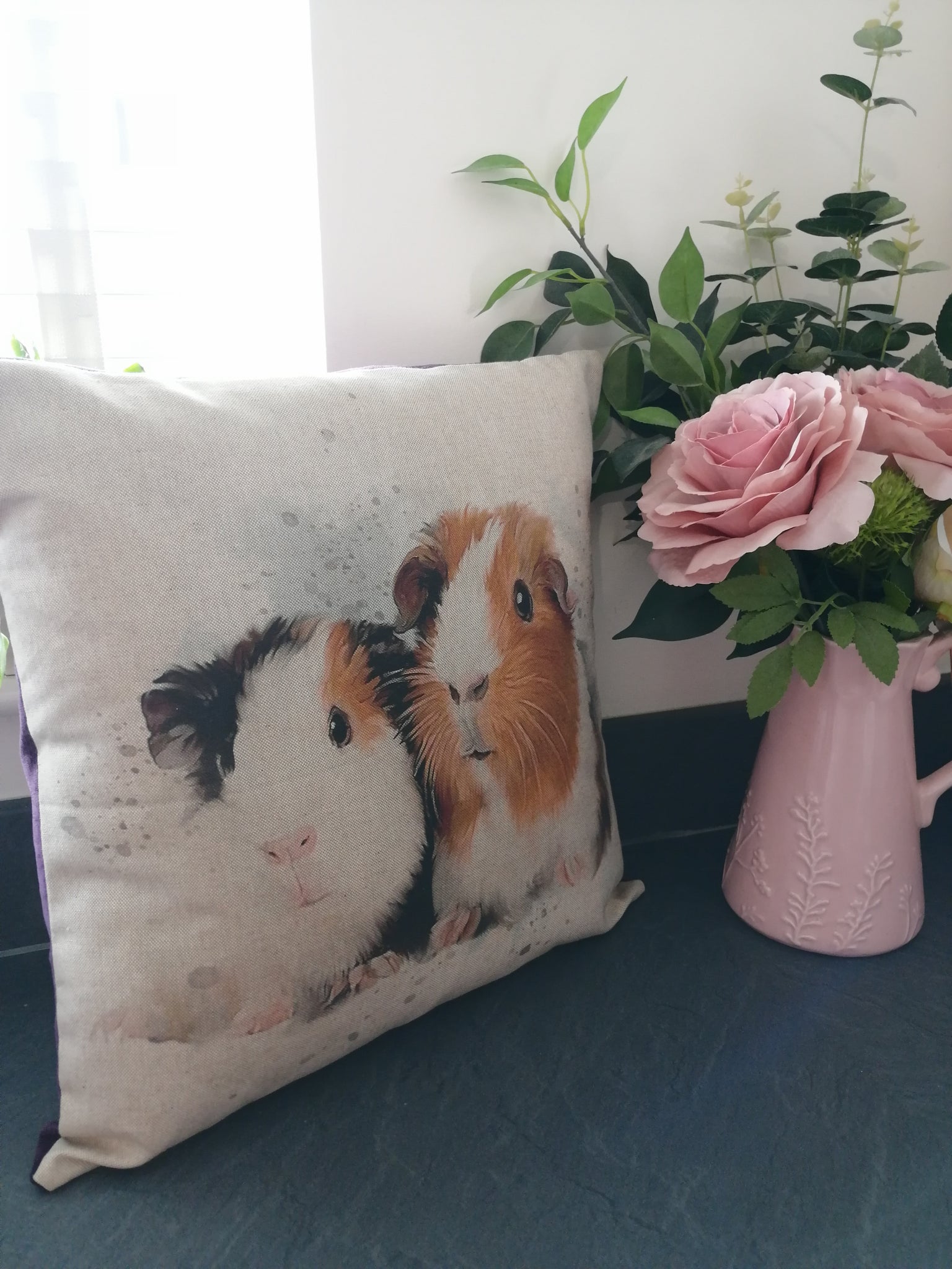 Guinea Pig Print Cushion Cover (includes inner cushion)