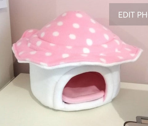 Pink Toadstool House *MADE TO ORDER* + Pad